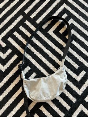 Baggu Nylon Mini Crescent Bag in Grey